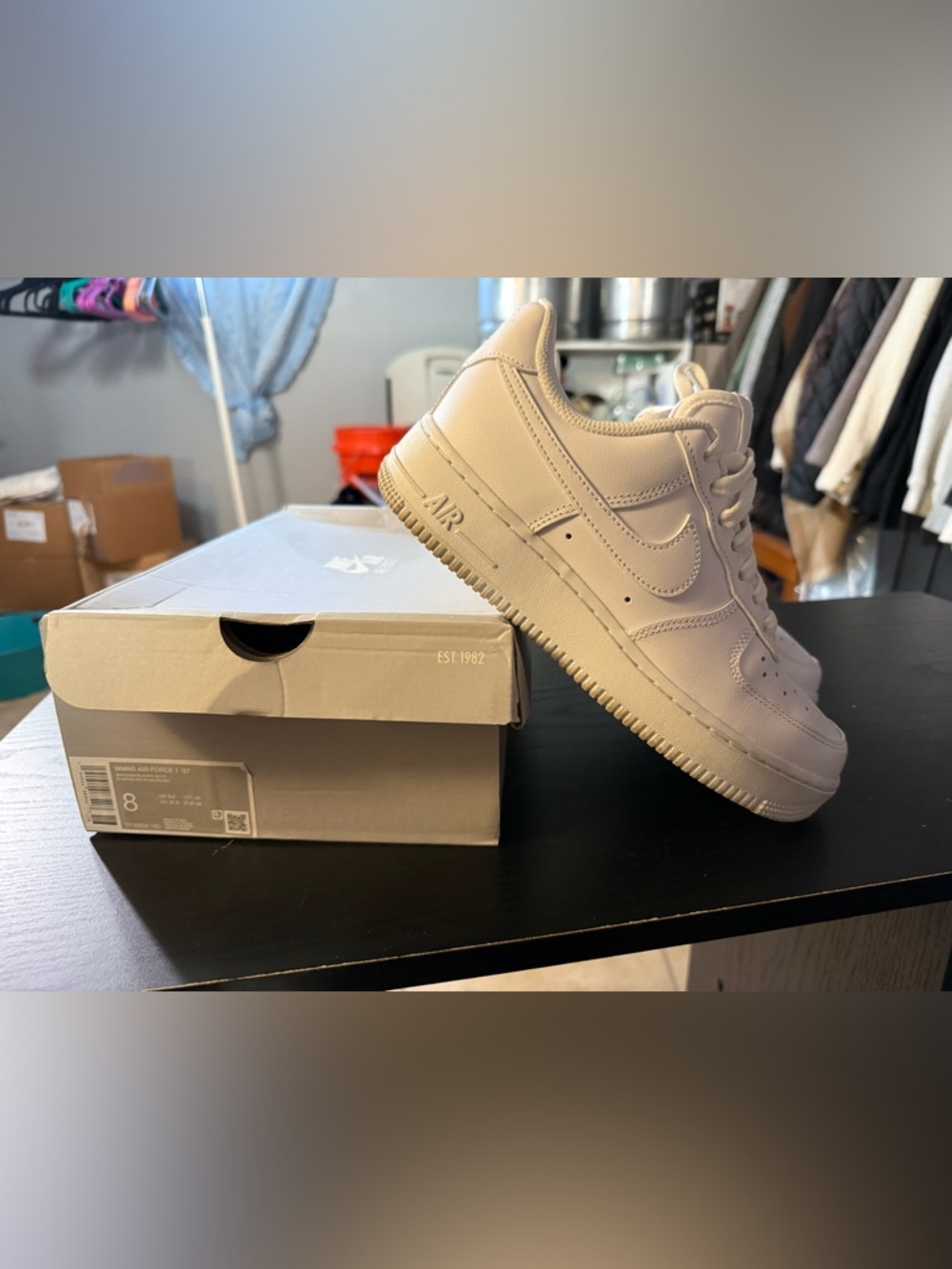 Nike All-White Low Top Swoosh Sneakers